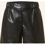 Reduzierte Schwarze Anine Bing High Waist Shorts aus Viskose für Damen Größe M 