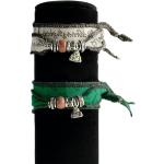 Grüne Ethno Ethno Armbänder handgemacht für Damen 