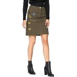 Khakifarbene Baur Aniston by Baur Mini Sommerröcke aus Jersey für Damen 