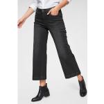 Schwarze Bestickte Casual ANISTON Jeans mit Stickerei aus Denim für Damen Größe XL 