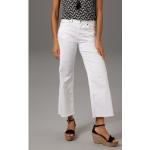 Weiße Casual ANISTON Ankle-Jeans aus Baumwollmischung für Damen Größe XL 