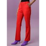 Reduzierte Rote Unifarbene Casual ANISTON Schlaghosen mit Reißverschluss aus Jersey für Damen Größe XL 