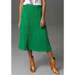 Grüne Unifarbene Casual ANISTON Midi Festliche Röcke aus Gummi für Damen Größe XS für den für den Sommer 