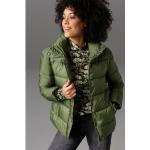 Reduzierte Grüne Gesteppte Casual ANISTON Mini Stehkragen Kurzjacken & Cropped-Jackets mit Reißverschluss gepolstert für Damen Größe XS 