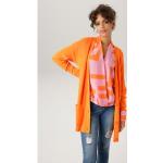 Orange Casual ANISTON Damencardigans & Damenstrickjacken aus Viskose Größe XL für den für den Herbst 