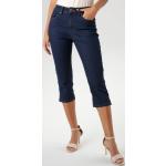 Braune ANISTON Nachhaltige Slim Fit Jeans mit Reißverschluss aus Baumwollmischung enganliegend für Damen 