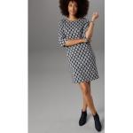 Dunkelblaue ANISTON Rundhals-Ausschnitt Jerseykleider aus Jersey für Damen Größe XL 