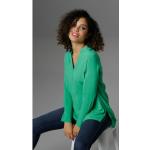 Longbluse ANISTON SELECTED grün Damen Blusen Tuniken mit extra-langen Manschetten