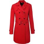Rote ANISTON Maxi Trenchcoats lang mit Gürtel für Damen Größe M für den für den Herbst 