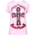 Pinke Elegante ANIYE BY Guns N' Roses Damenfanshirts aus Baumwolle Größe L 