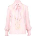 Pinke Elegante ANIYE BY Festliche Blusen mit Rüschen aus Spitze für Damen Größe S 