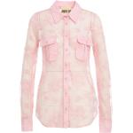 Pinke Langärmelige ANIYE BY Festliche Blusen aus Spitze für Damen Größe M 