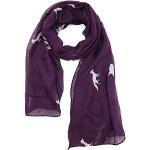 Violette Schlauchschals & Loop-Schals mit Pferdemotiv aus Viskose maschinenwaschbar für Damen Einheitsgröße 