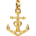Goldene Maritime Anker-Anhänger aus Gold für Damen 