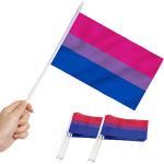 Anley Bisexual Pride Miniaturflagge, 5x8 Zoll Hand