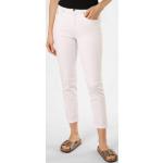 Weiße Unifarbene Anna Montana Slim Fit Jeans aus Denim für Damen Größe L 