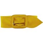 Gelbe Ledergürtel aus Leder für Damen Länge 75 