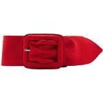 Reduzierte Rote Ledergürtel aus Leder für Damen Länge 75 