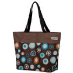 Hellblaue Retro Anndora Einkaufstaschen & Shopping Bags 17l mit Reißverschluss aus Polyester 