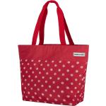 Rote Gepunktete Anndora Einkaufstaschen & Shopping Bags 17l mit Reißverschluss aus Polyester 