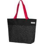 Schwarze Gepunktete Anndora Einkaufstaschen & Shopping Bags 17l mit Reißverschluss aus Polyester für Damen 