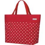 Rote Gepunktete Anndora Strandtaschen & Badetaschen mit Reißverschluss für Herren klein 