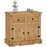 Hellbraune CARO-Möbel Küchenschränke aus Massivholz 