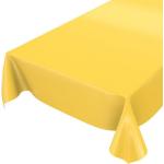 Gelbe Unifarbene Rechteckige Wachstücher 140 cm aus Kunststoff schmutzabweisend 
