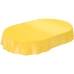 Gelbe Unifarbene Runde Gartentischdecken aus Stoff schmutzabweisend 