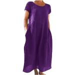 Violette Elegante Langärmelige Lange Abendkleider aus Chiffon für Damen Größe S für den für den Sommer 