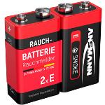 2 Ansmann Batterien 6lr61 E-Block 9,0 V