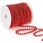 Rote Deko-Perlenketten 