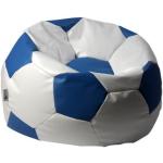 Blaue Sitzsäcke Fußball aus Kunstleder Breite 50-100cm, Höhe 50-100cm, Tiefe 50-100cm 