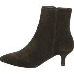 Reduzierte Grüne Anthology-Paris High Heel Stiefeletten & High Heel Boots aus Veloursleder für Damen Größe 41 