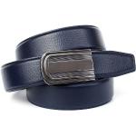 Blaue Elegante Anthoni Crown Ledergürtel aus Leder für Herren Länge 95 
