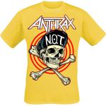 Anthrax T-Shirt - Not Man - S bis XXL - für Männer - Größe S - gelb - Lizenziertes Merchandise