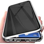 Silberne Huawei P50 Pro Hüllen Art: Flip Cases mit Bildern mit Schutzfolie 
