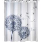 Textil Duschvorhang weiss 200x220 cm mit Gardinenband und Haken