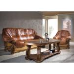 Antik Stil Ledersofa Couch Sofagarnitur 3+2+1 Sitzer Italienisches Leder Polster