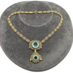 Antike Halsketten & Halsschmuck vergoldet mit Strass 