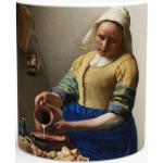 Antikes Kunstwerk Reproduktion, Weiße 21Oz Keramik Kaffeetasse, Die Milchjungfer Von Johannes Vermeer