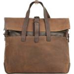 Braune Vintage Persen Messenger Bags & Kuriertaschen mit Reißverschluss aus Leder mit Laptopfach 