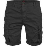 Schwarze Vintage Anton Blöchl Cargo-Shorts mit Reißverschluss aus Baumwolle für Herren Größe 4 XL für den für den Sommer 