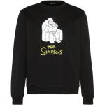 Antony Morato, Schwarzer Homer Simpson Sweatshirt Black, Herren, Größe: XL