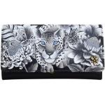 Bunte Animal-Print Elegante Anuschka Damenbrieftaschen mit Leopard-Motiv aus Leder 