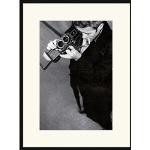 ANY IMAGE Digitaldruck »James Dean II«, Rahmen: Buchenholz, Schwarz schwarz