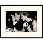 ANY IMAGE Digitaldruck »James Dean und Ursula Andress«, Rahmen: Buchenholz, Schwarz schwarz