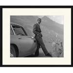 ANY IMAGE Digitaldruck »Sean Connery, James Bond«, Rahmen: Buchenholz, Schwarz schwarz