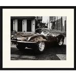 ANY IMAGE Digitaldruck »Steve McQueen, Jaguar E Type«, Rahmen: Buchenholz, Schwarz schwarz