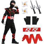 Reduzierte Schwarze Ninja-Kostüme für Kinder 